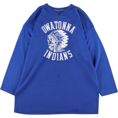 古着 ラッセル Russell Vネック ロングTシャツ ロンT USA製 メンズXL相当 /eaa549999 【中古】 【250521】