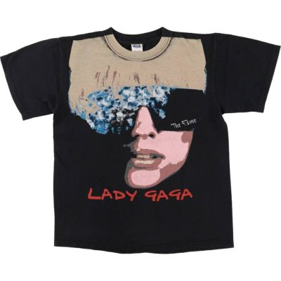 古着 00年代 アンビル Anvil LADY GAGA レディーガガ 大判プリント バンドTシャツ バンT メンズM相当 /eaa542711 【中古】 【250522】