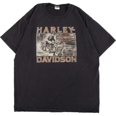 古着 ハーレーダビッドソン Harley-Davidson Hanes BEEFY モーター 