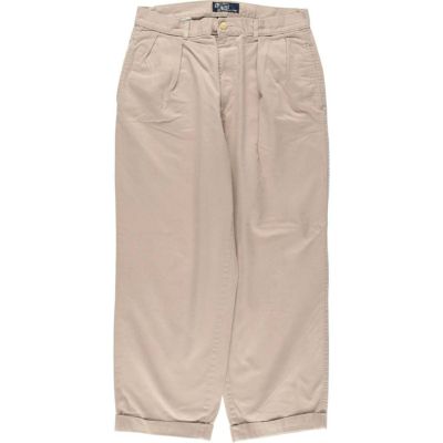 古着 ラルフローレン Ralph Lauren POLO by Ralph Lauren ツータック