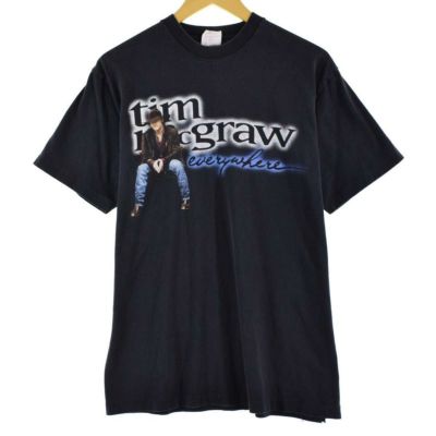 古着 90年代 T-AMERICA TIM MCGRAW ティムマグロウ 両面プリント