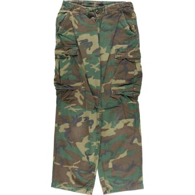 古着 米軍 民間品 迷彩 ウッドランドカモ ミニタリー カーゴパンツ XXL 古着 米軍 民間品 迷彩 ウッドランドカモ ミニタリー カーゴ