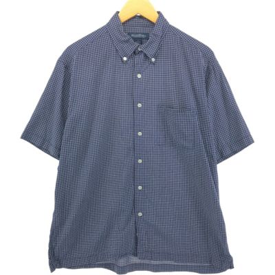 古着 ブルックスブラザーズ Brooks Brothers 半袖 ボタンダウン チェックシャツ メンズL相当 /eaa551035 【中古】 【250523】