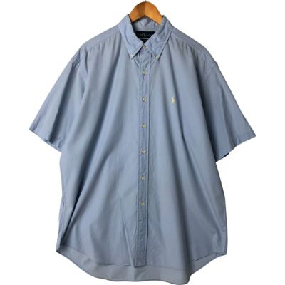 【BLAKEスタイル◎】ラルフローレン古着半袖シャツ刺繍ロゴボタンダウンアメカジ 古着 ラルフローレン Ralph Lauren BLAKE 半袖 ボタンダウン