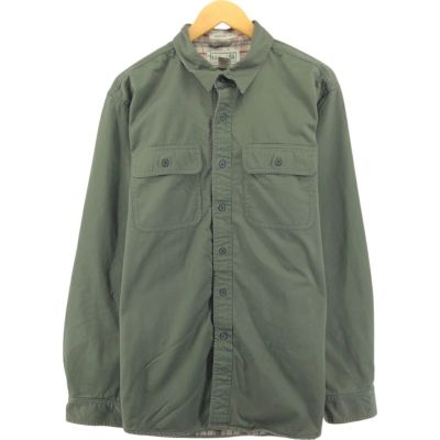 古着 エルエルビーン L.L.Bean 長袖 ボタンダウン フランネルシャツ メンズM相当 眠く /eaa504742 【中古】 【