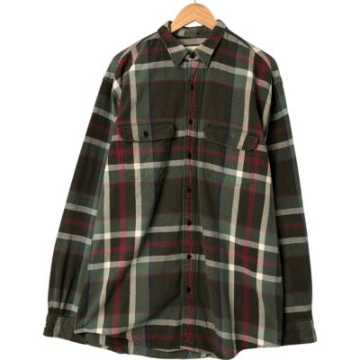 古着 エディーバウアー Eddie Bauer 長袖 ヘビーネルチェックシャツ メンズL相当 /eaa550667 【中古】 【250524】 【NL2503】