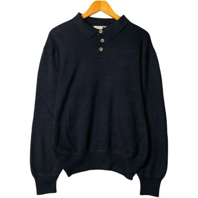 古着 I LEVRIERI ポロニットセーター イタリア製 メンズXL相当