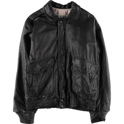 LLサイズ】90s A-2 real 煩わし leather bomber cow