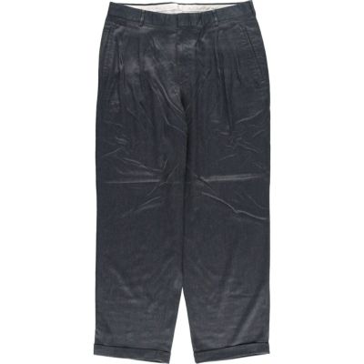 古着 DOCKERS ツータック スラックス ワイドパンツ メンズw32相当