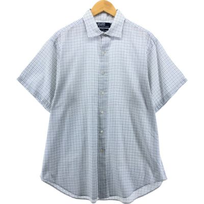 古着 ラルフローレン Ralph Lauren POLO by Ralph Lauren PHILIP 半袖 ボタンダウン チェックシャツ メンズL相当 /eaa551094 【中古】 【250524】