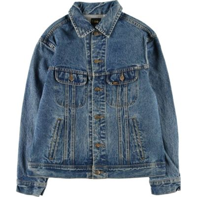 古着 90年代 リー Lee RIVETED デニムジャケット Gジャン メンズ