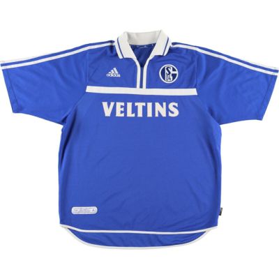 古着 アディダス adidas Schalke 04 シャルケ04 襟付き サッカー