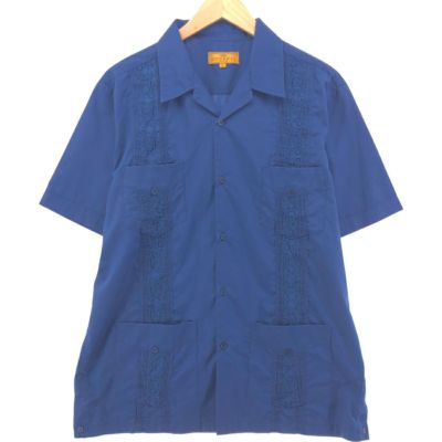 古着 MONTE CARLO 半袖 オープンカラー メキシカンシャツ