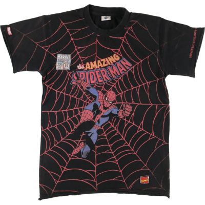 スパイダーマン　総柄　tシャツ アニメ　marvel batman L DCコミックス The Joker ジョーカー BATMAN バットマン