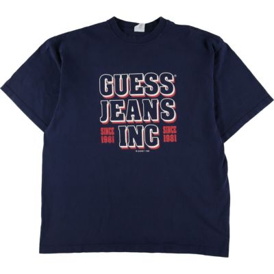 古着 90年代 ゲス Guess 半袖 ロゴTシャツ USA製 メンズXL