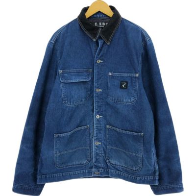 90s eddie bauer vintage カバーオール デニム 日本製 古着 90年代 L.C. KING デニムカバーオール USA製 メンズL相当