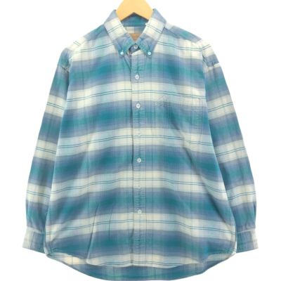 古着 長袖 ボタンダウン フランネルチェックシャツ メンズL相当 /eaa551075 【中古】 【250525】