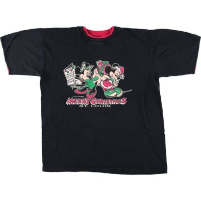 古着 90年代 ベルバシーン VELVA SHEEN MICKEY MOUSE ミッキーマウス MINNIE MOUSE ミニーマウス キャラクタープリントTシャツ USA製 メンズL相当 ヴィンテージ /eaa543423 【中古】 【250502】