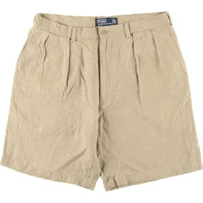 古着 ラルフローレン タックショーツ POLO TYLER ワイドショーツ 古着 Polo Ralph Lauren 「TYLER SHORT」 タック チノ ショーツ