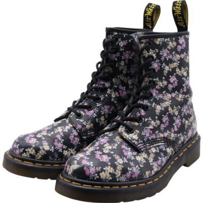 古着 ドクターマーチン Dr.Martens 花柄 8ホールブーツ レディース23.0cm相当 /saa013360 【中古】 【250525】 【Elulu/エルル】