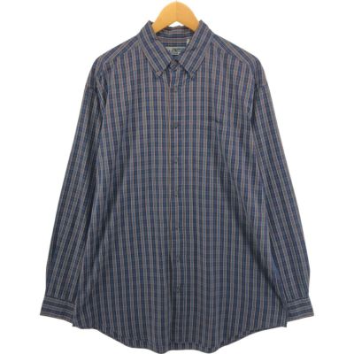 古着 70～80年代 エルエルビーン L.L.Bean 長袖 ボタンダウンチェックシャツ メンズL相当 ヴィンテージ /eaa550566 【中古】 【250525】