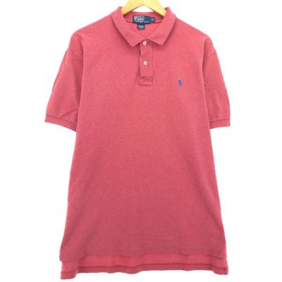 Ralph Lauren ポロシャツ　ラガーシャツL ピンク グリーン POLO RALPH LAUREN(ポロラルフローレン) / ラガーシャツ/長袖