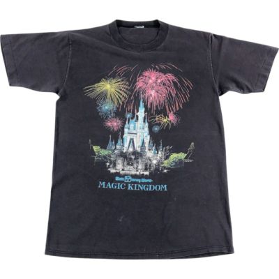 古着 WALT DISNEY WORLD MAGIC KINGDOM ディズニーワールドマジックキングダム プリントTシャツ レディースM相当 ヴィンテージ /evb009814 【中古】 【250526】 【ADEL/アデル】