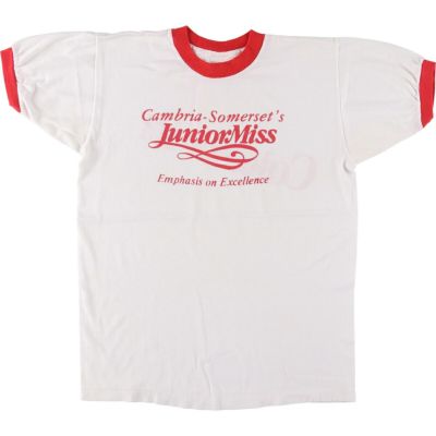 古着 80年代 THUNDERBIRD SPORTSWEAR リンガーTシャツ USA製 レディースM相当 ヴィンテージ /eaa548482 【中古】 【250526】 【ADEL/アデル】