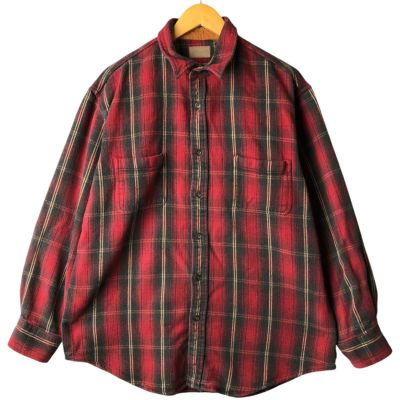 古着 セントジョンズベイ ST. JOHNS BAY チェック柄 長袖 フランネル