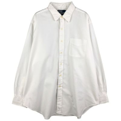 Ralph Lauren 白シャツ ラルフローレン 無地シャツ ANDREW 古着 ラルフローレン Ralph Lauren POLO by Ralph Lauren ANDREW 長袖