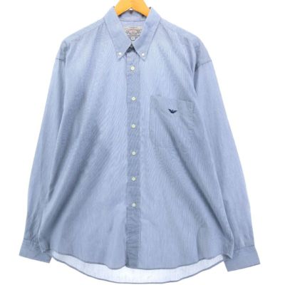 古着 ジョルジオアルマーニ Giorgio Armani JEANS 長袖 ボタンダウンストライプシャツ イタリア製 メンズXL相当 /eaa550854 【中古】 【250526】