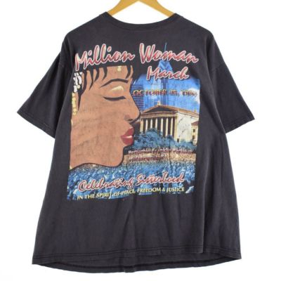 古着 90年代 MILLION WOMAN MARCH ミリオンウーマンマーチ RAP プリントTシャツ メンズL ヴィンテージ /eva001606  【中古】【R2206】 【220613】 【LP2405】 | 古着屋JAM（ジャム）