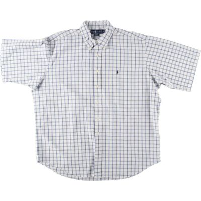 古着 ラルフローレン Ralph Lauren BLAKE ギンガムチェック シア