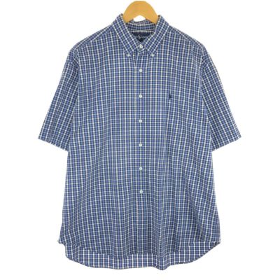 90s ラルフローレン BLAKE チェック×ストライプ パッチワーク