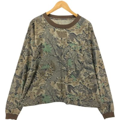 古着 REALTREE リアルツリーカモ ロングTシャツ ロンT メンズXL