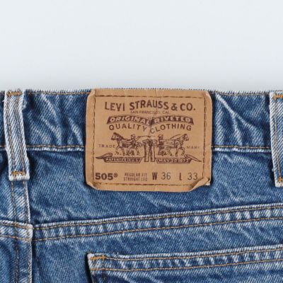 古着 90年代 リーバイス Levi's 505 REGULAR FIT STRAIGHT LEG