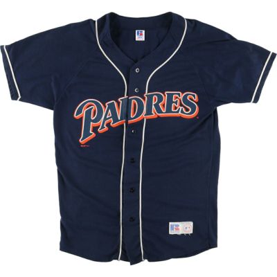 古着 90年代 ラッセル Russell MLB SAN DIEGO PADRES サンディエゴパドレス ゲームシャツ ベースボールシャツ USA製  メンズM ヴィンテージ /eaa453362 【中古】 【240607】 | 古着屋JAM（ジャム）