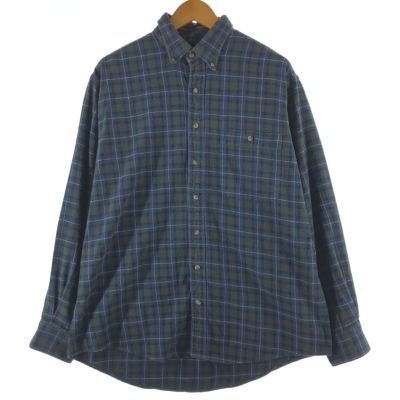 古着 80~90年代 ランズエンド LAND'S END 長袖 ボタンダウン