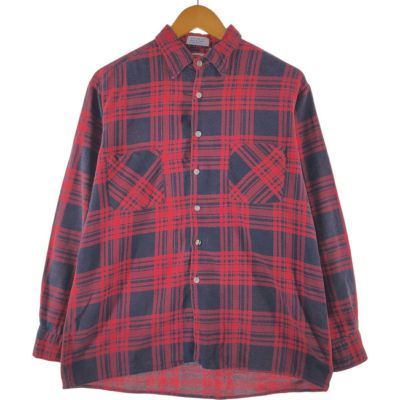 古着 80～90年代 ディッキーズ Dickies 長袖 フランネルチェックシャツ メンズL相当 ヴィンテージ /eaa494258 【中古】 【241126】
