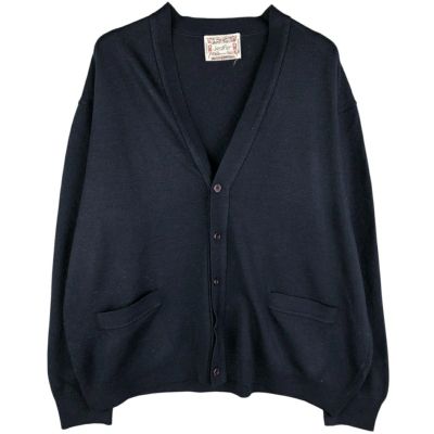 古着 Jealfer アクリル×ウールニットカーディガン メンズXL相当