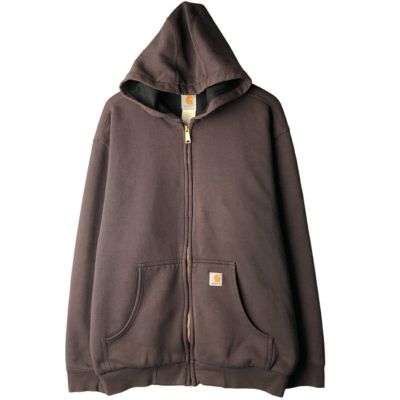 古着 カーハート Carhartt スウェットフルジップパーカー メンズXL相当
