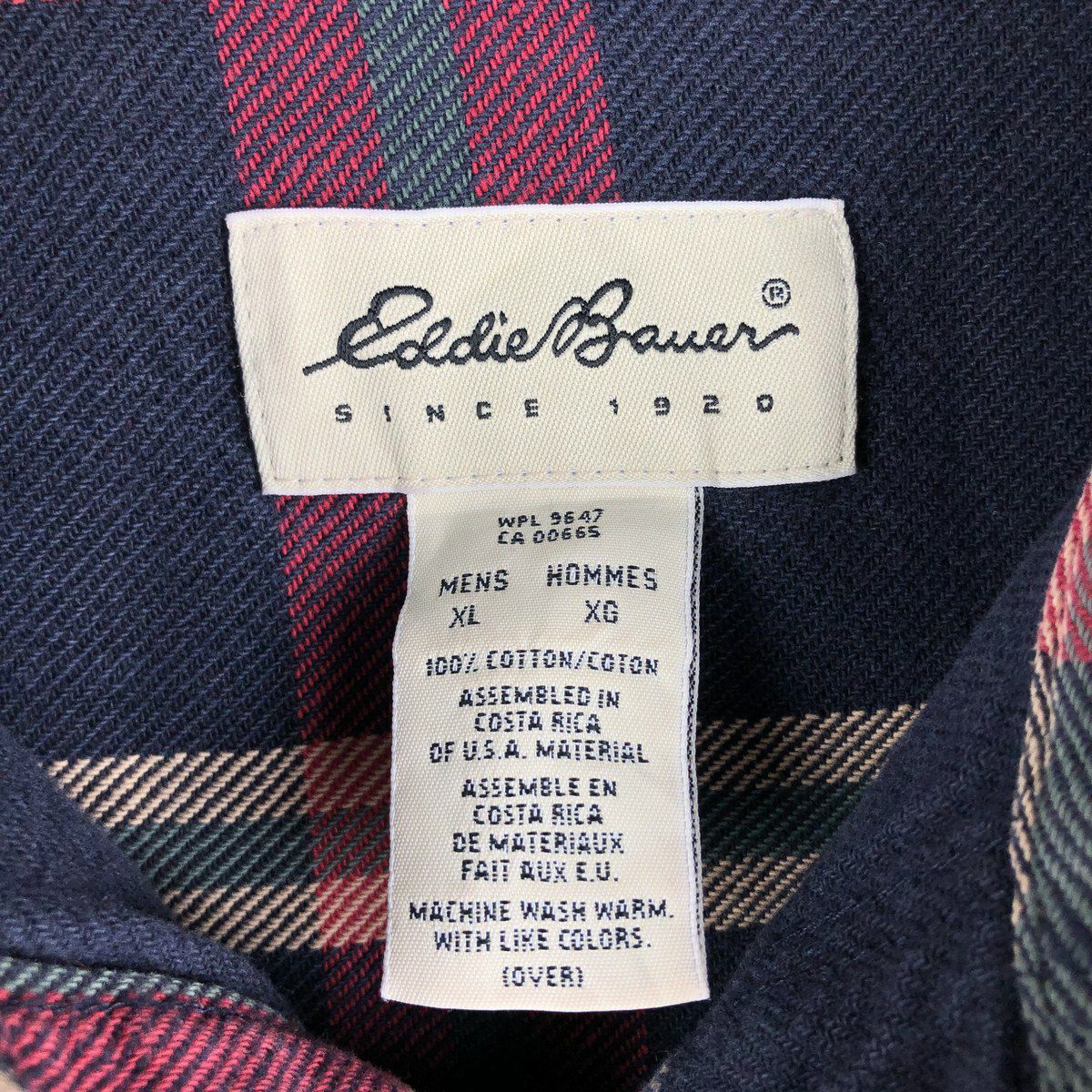 古着 エディーバウアー Eddie Bauer 長袖 フランネルチェックシャツ