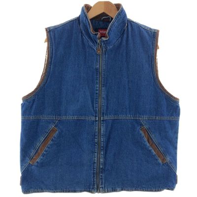 古着 80年代 ラングラー Wrangler デニムベスト メンズXL ヴィンテージ 