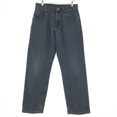 古着 リー Lee REGULAR FIT ブラックデニム デニムパンツ メンズw32 ...