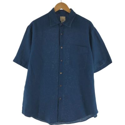 00s~ JOS.A.BANK 長袖 リネンシャツ 無地 シャツ 古着 古着 JOS A BANK 長袖 リネン ボタンダウンシャツ メンズL