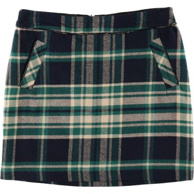 古着 00年代 トミーヒルフィガー TOMMY HILFIGER チェック柄 タイトミニスカート レディースXXL相当 /eaa503693 【中古】 【241129】 【Elulu/エルル】