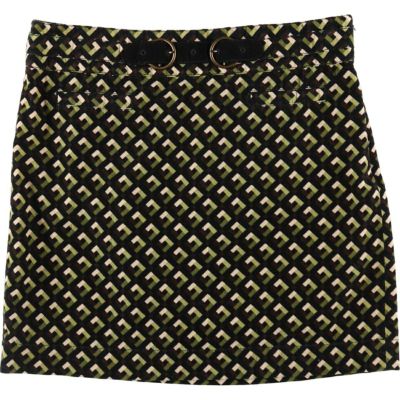古着 ANN TAYLOR LOFT 総柄 コーデュロイ ミニスカート レディースXL相当 /eaa503694 【中古】 【241129】 【Elulu/エルル】