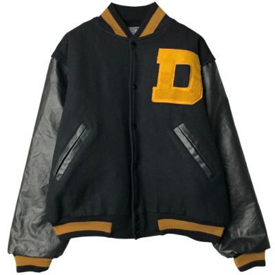 ヴィンテージ ウェイクフォレスト大学 袖革 スタジャン スタジアムジャケット ヴィンテージ ウェイクフォレスト大学 袖革 スタジャン スタジアム