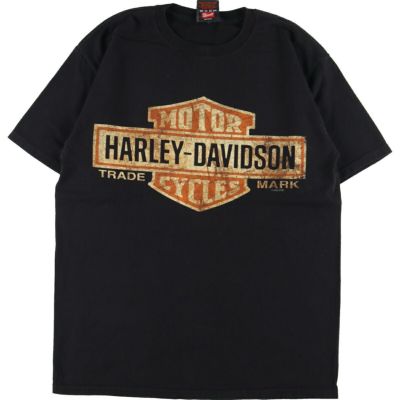 eaa355124取扱店ハーレーダビッドソン Harley-Davidson 両面プリント モーターサイクル バイクTシャツ メンズL /eaa355124