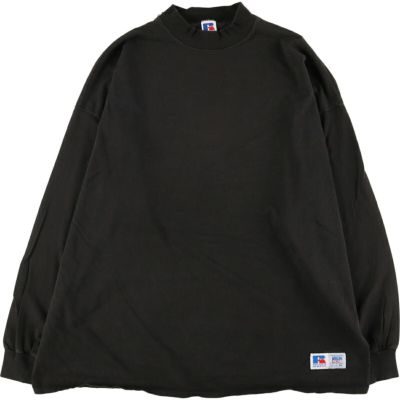 古着 90年代 ラッセル Russell モックネック ロングTシャツ ロン